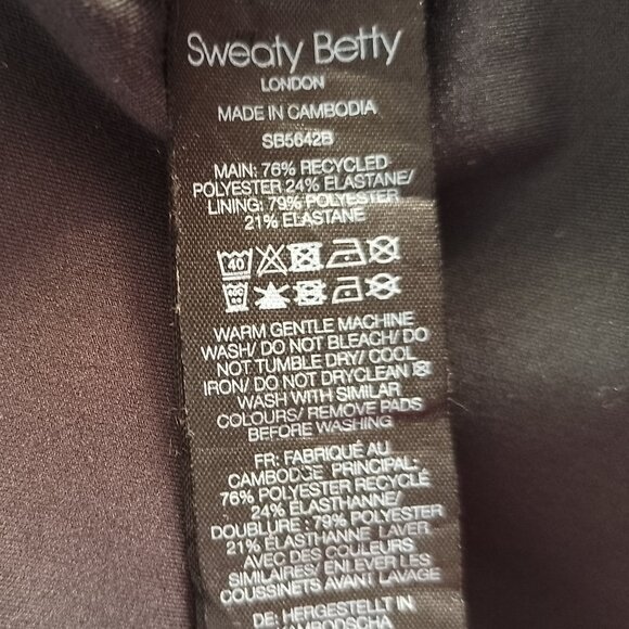 Sweaty Betty Yoga Tank Top, Racerback, Blue XRay Floral Print, Sz. M - Picture 6 of 6